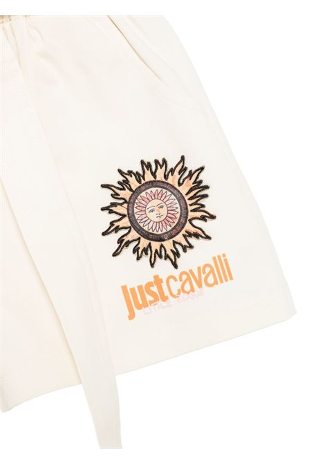 Shorts con logo JUST CAVALLI KIDS | JGP26073SHG4PRISTINE